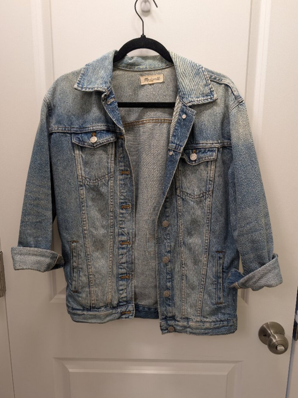 Madewell Blue Oversized Denim Jacket